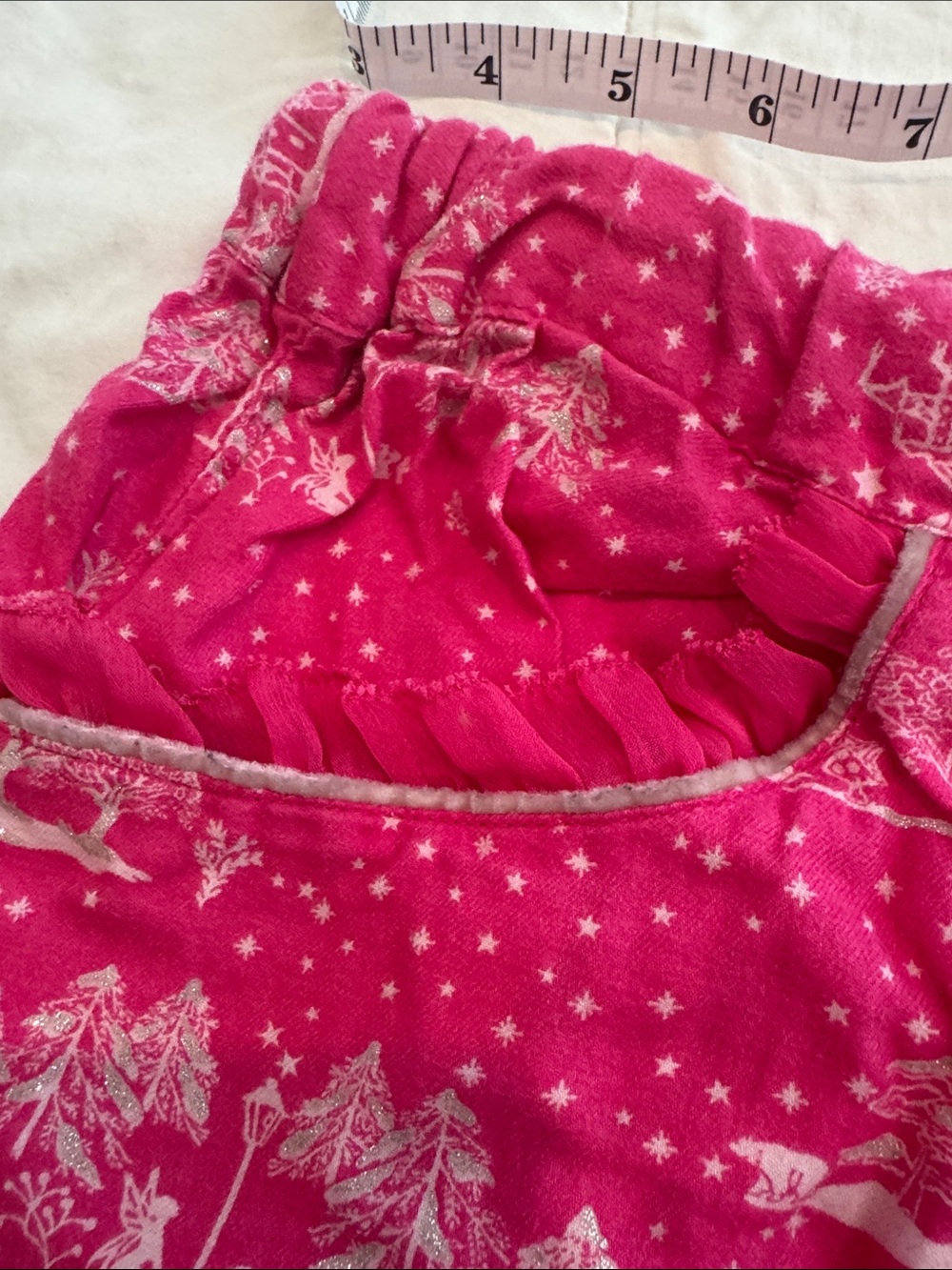 PINK Victoria's Secret Hot Pink Printed Pajama Pants - Picture 4 of 7